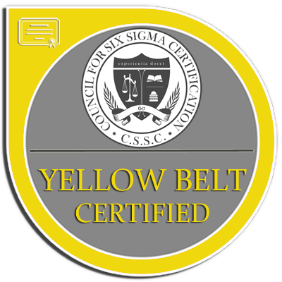 Six Sibma Certified Yellow Belt